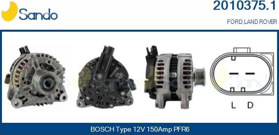 Sando 2010375.1 - Alternateur droxauto.com