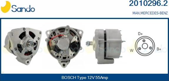 Sando 2010296.2 - Alternateur droxauto.com