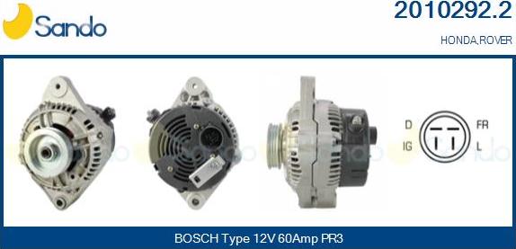 Sando 2010292.2 - Alternateur droxauto.com