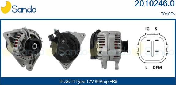 Sando 2010246.0 - Alternateur droxauto.com