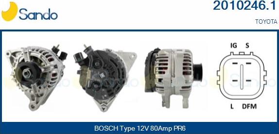 Sando 2010246.1 - Alternateur droxauto.com