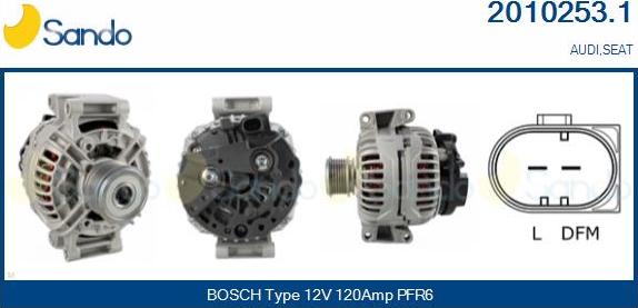 Sando 2010253.1 - Alternateur droxauto.com