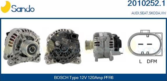 Sando 2010252.1 - Alternateur droxauto.com