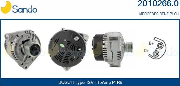 Sando 2010266.0 - Alternateur droxauto.com
