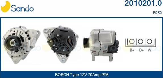 Sando 2010201.0 - Alternateur droxauto.com