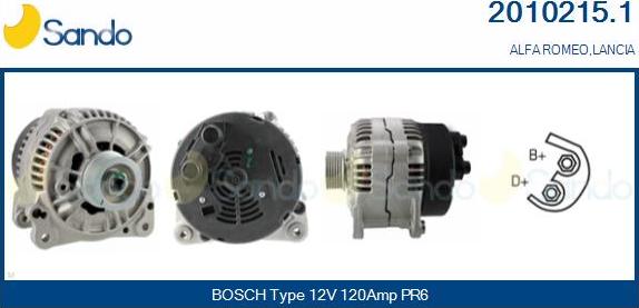 Sando 2010215.1 - Alternateur droxauto.com