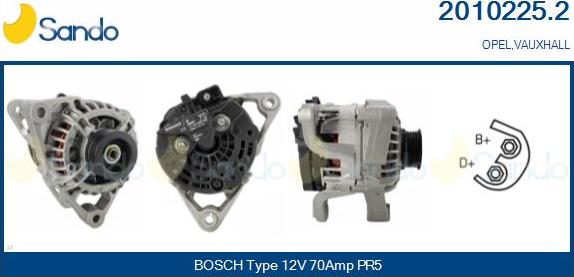 Sando 2010225.2 - Alternateur droxauto.com