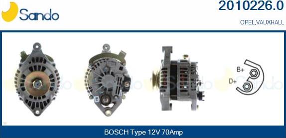 Sando 2010226.0 - Alternateur droxauto.com