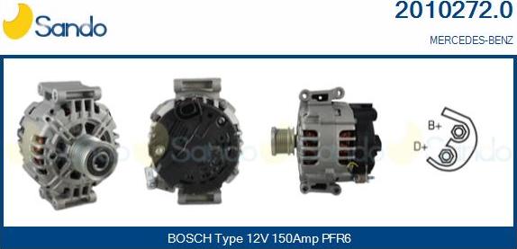 Sando 2010272.0 - Alternateur droxauto.com