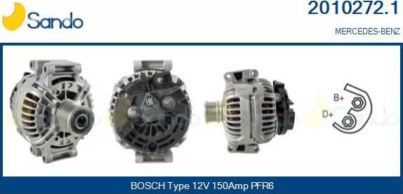 Sando 2010272.1 - Alternateur droxauto.com
