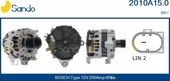 Sando 2010A15.0 - Alternateur droxauto.com
