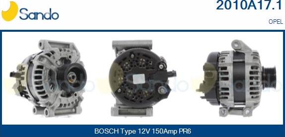 Sando 2010A17.1 - Alternateur droxauto.com