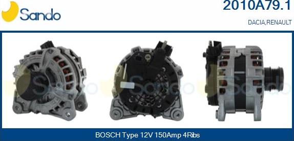Sando 2010A79.1 - Alternateur droxauto.com