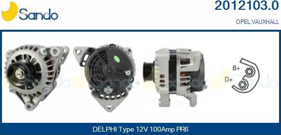 Sando 2012103.0 - Alternateur droxauto.com