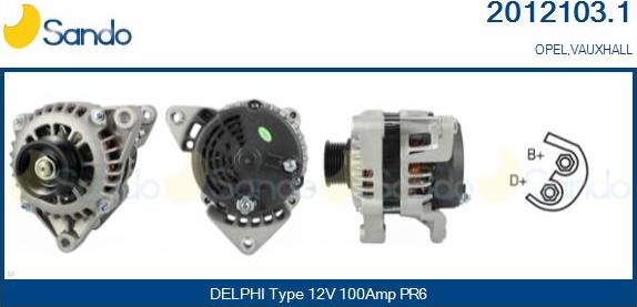 Sando 2012103.1 - Alternateur droxauto.com