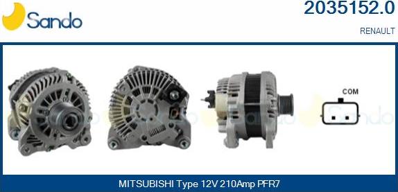 Sando 2035152.0 - Alternateur droxauto.com
