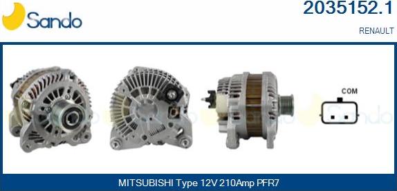 Sando 2035152.1 - Alternateur droxauto.com
