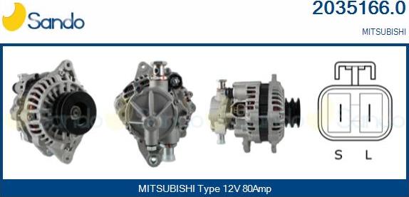 Sando 2035166.0 - Alternateur droxauto.com