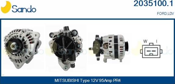 Sando 2035100.1 - Alternateur droxauto.com