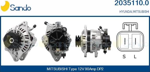 Sando 2035110.0 - Alternateur droxauto.com