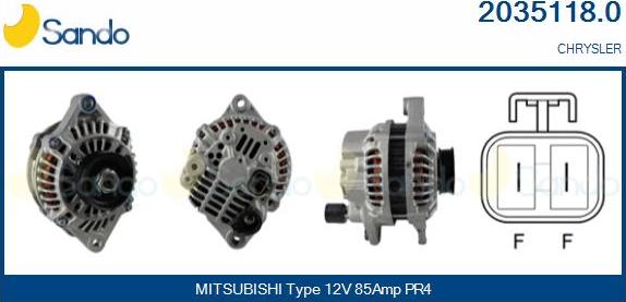 Sando 2035118.0 - Alternateur droxauto.com