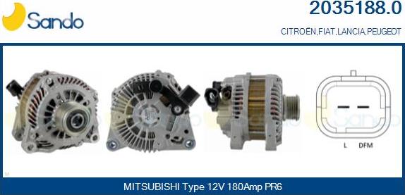 Sando 2035188.0 - Alternateur droxauto.com