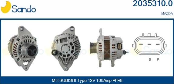 Sando 2035310.0 - Alternateur droxauto.com
