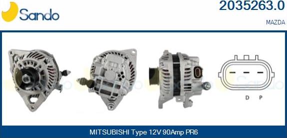Sando 2035263.0 - Alternateur droxauto.com