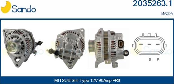 Sando 2035263.1 - Alternateur droxauto.com