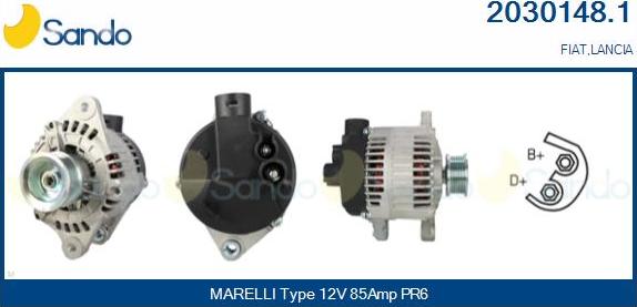 Sando 2030148.1 - Alternateur droxauto.com