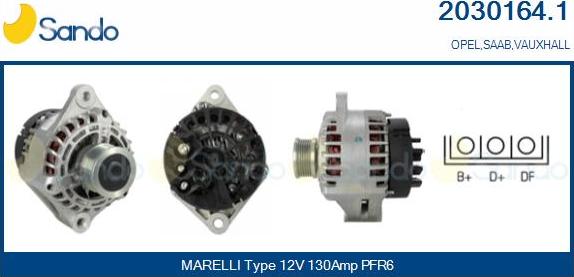 Sando 2030164.1 - Alternateur droxauto.com