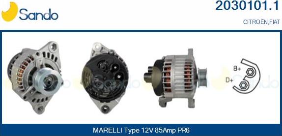 Sando 2030101.1 - Alternateur droxauto.com