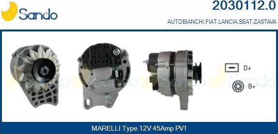 Sando 2030112.0 - Alternateur droxauto.com
