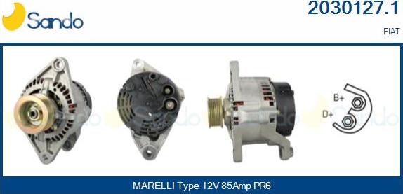 Sando 2030127.1 - Alternateur droxauto.com
