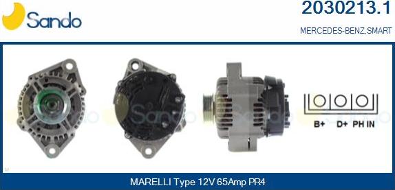 Sando 2030213.1 - Alternateur droxauto.com