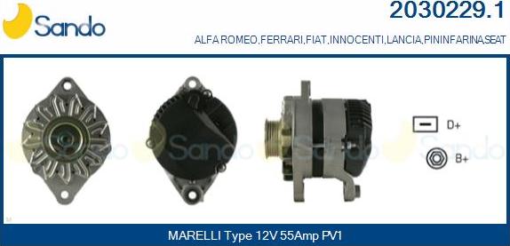 Sando 2030229.1 - Alternateur droxauto.com