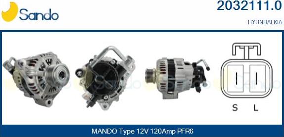 Sando 2032111.0 - Alternateur droxauto.com
