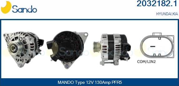 Sando 2032182.1 - Alternateur droxauto.com