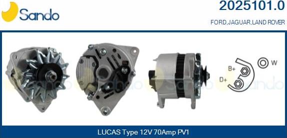 Sando 2025101.0 - Alternateur droxauto.com