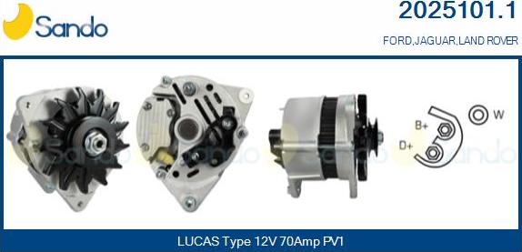 Sando 2025101.1 - Alternateur droxauto.com