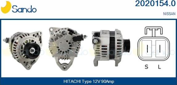 Sando 2020154.0 - Alternateur droxauto.com