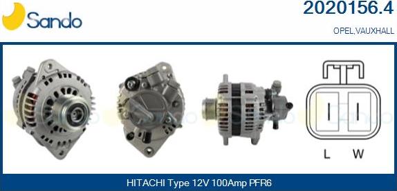 Sando 2020156.4 - Alternateur droxauto.com