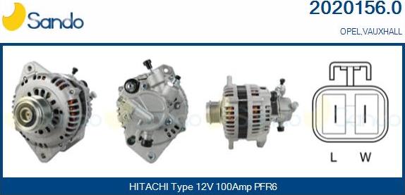 Sando 2020156.0 - Alternateur droxauto.com