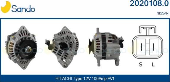 Sando 2020108.0 - Alternateur droxauto.com