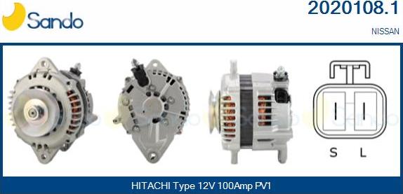 Sando 2020108.1 - Alternateur droxauto.com