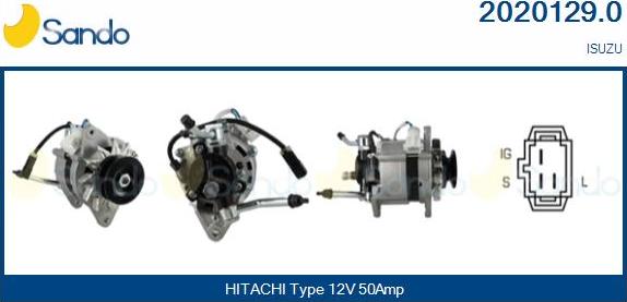 Sando 2020129.0 - Alternateur droxauto.com