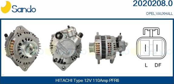 Sando 2020208.0 - Alternateur droxauto.com