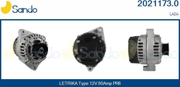 Sando 2021173.0 - Alternateur droxauto.com