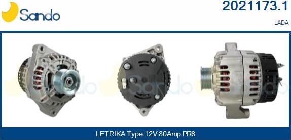 Sando 2021173.1 - Alternateur droxauto.com