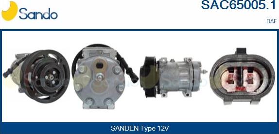 Sando SAC65005.1 - Compresseur, climatisation droxauto.com